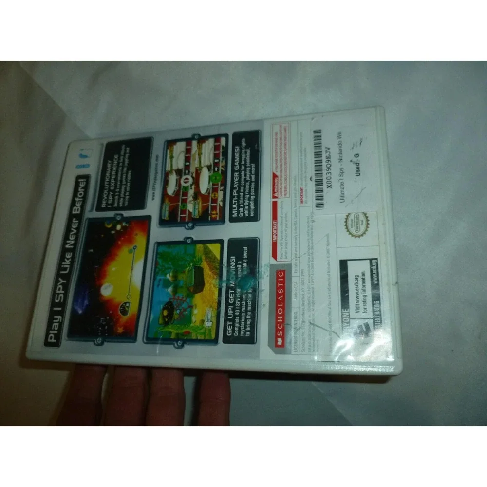 Ultimate I SPY Nintendo Wii Video Game Scholastic RVL-RSUE-USA-B0 2008